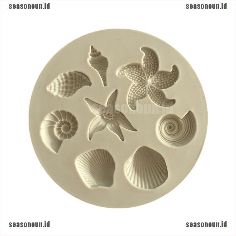 【sea】Ocean Biological Conch Sea Shells Chocolate Cake Silicone Mold Kitchen Tools