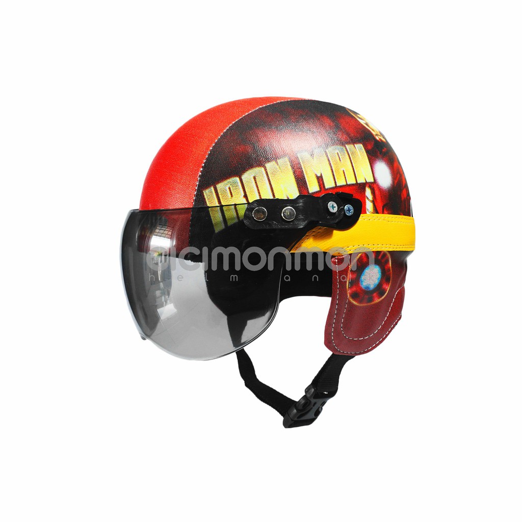 SUPER Helm Anak Balita Retro Iron Man