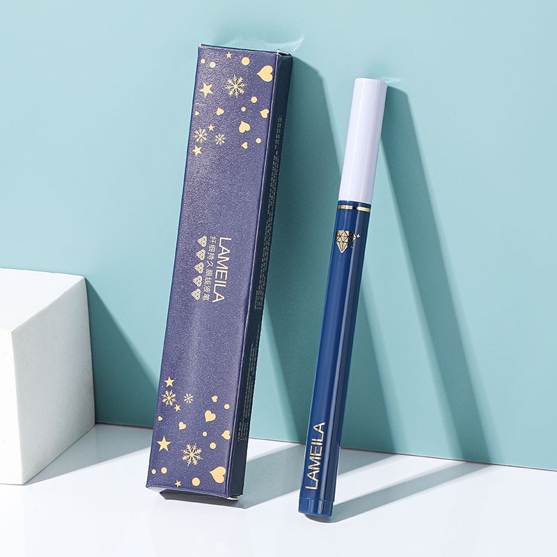 LAMEILA Eyeliner Mata Blue Gold Waterproof And Drable LA131