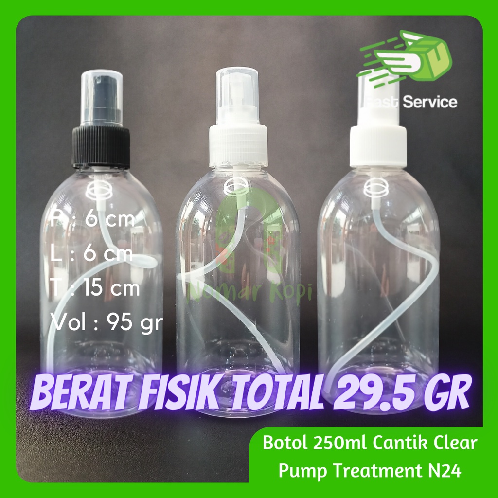 BOTOL SPRAY 250ml PET BENING TEBAL BODY MIST PARFUM SANITIZER GROSIR