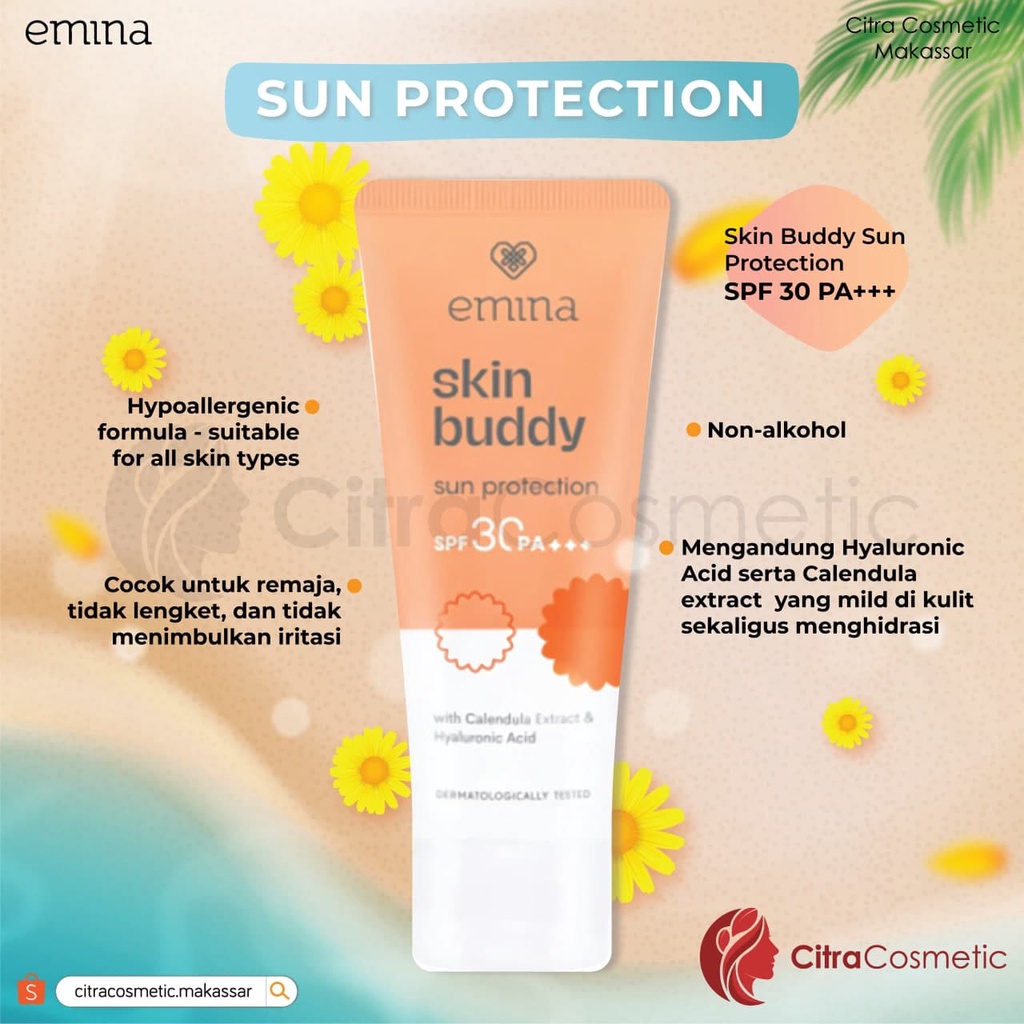 Emina Sun Battle Spf 30 60Ml | Sun Battle Spf 45 | Skin Buddy Spf 30 Pa