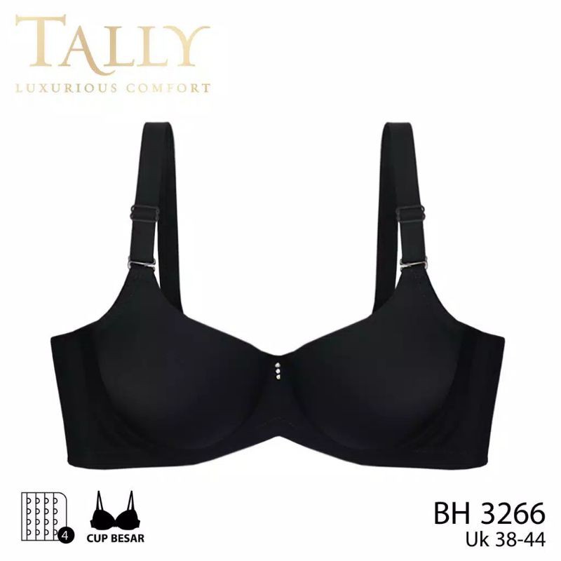 TALLY Bra BIG SIZE 3266 Busa Berkawat CUP D Kait 4