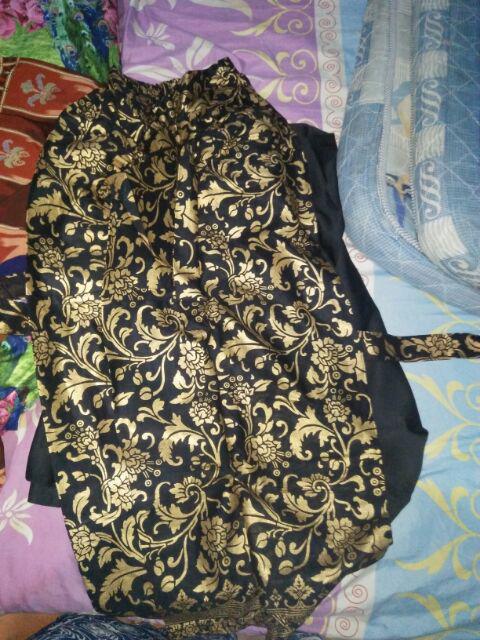 Batik Hazana Batwing Maura Couple - Sania Ruffle Batik Couple Garansi Termurah Shopee