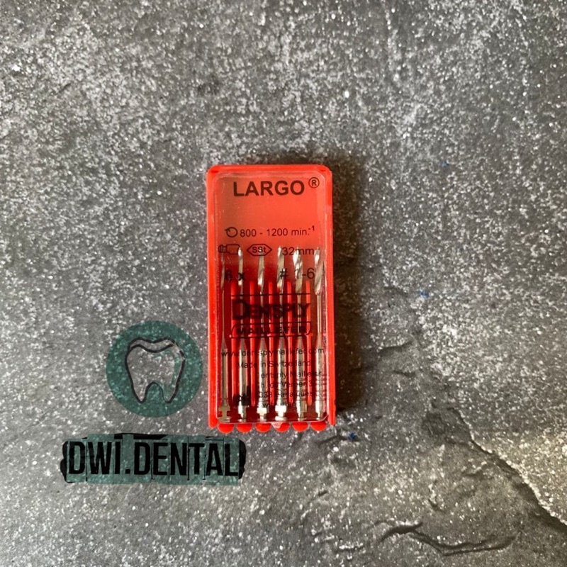 X10 -Dental peeso reamer largo dentsply L 32mm assorted #1-6