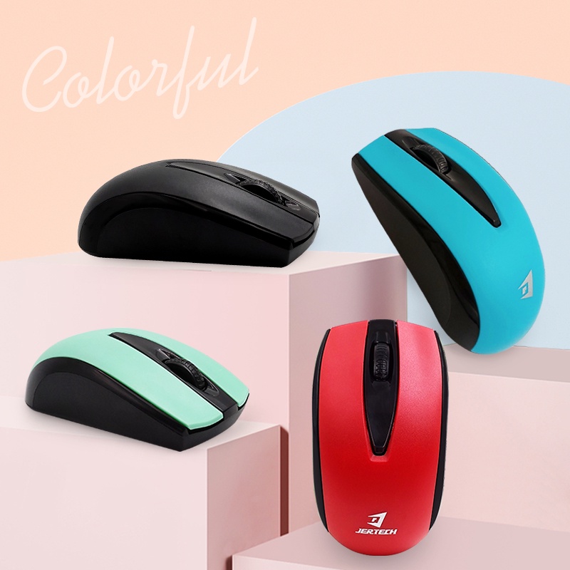 Mouse Wireless JR1 Colorful Optical Wireless 3 Button - XOBOX