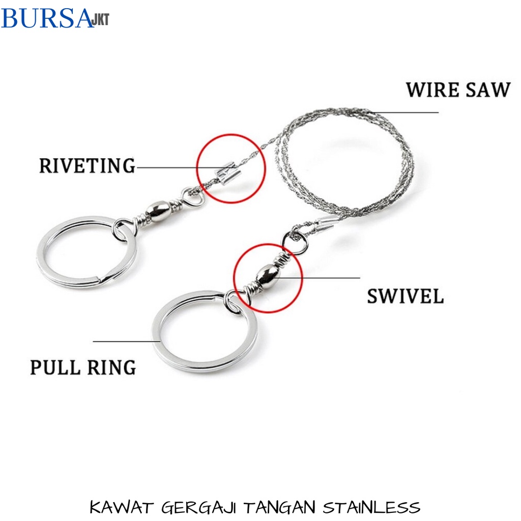 GERGAJI KAWAT ALAT KEMAH STAINLESS UNTUK POTONG KAYU DLL