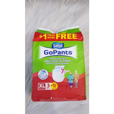 Sensi GoPants Pampers celana isi 3+1pcs