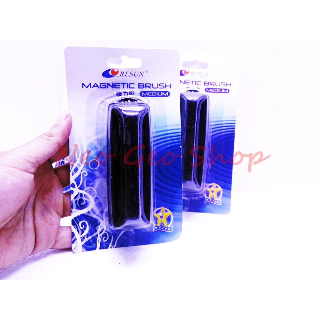 magnetic brush resun medium sedang pembersih kaca aquarium aquascape