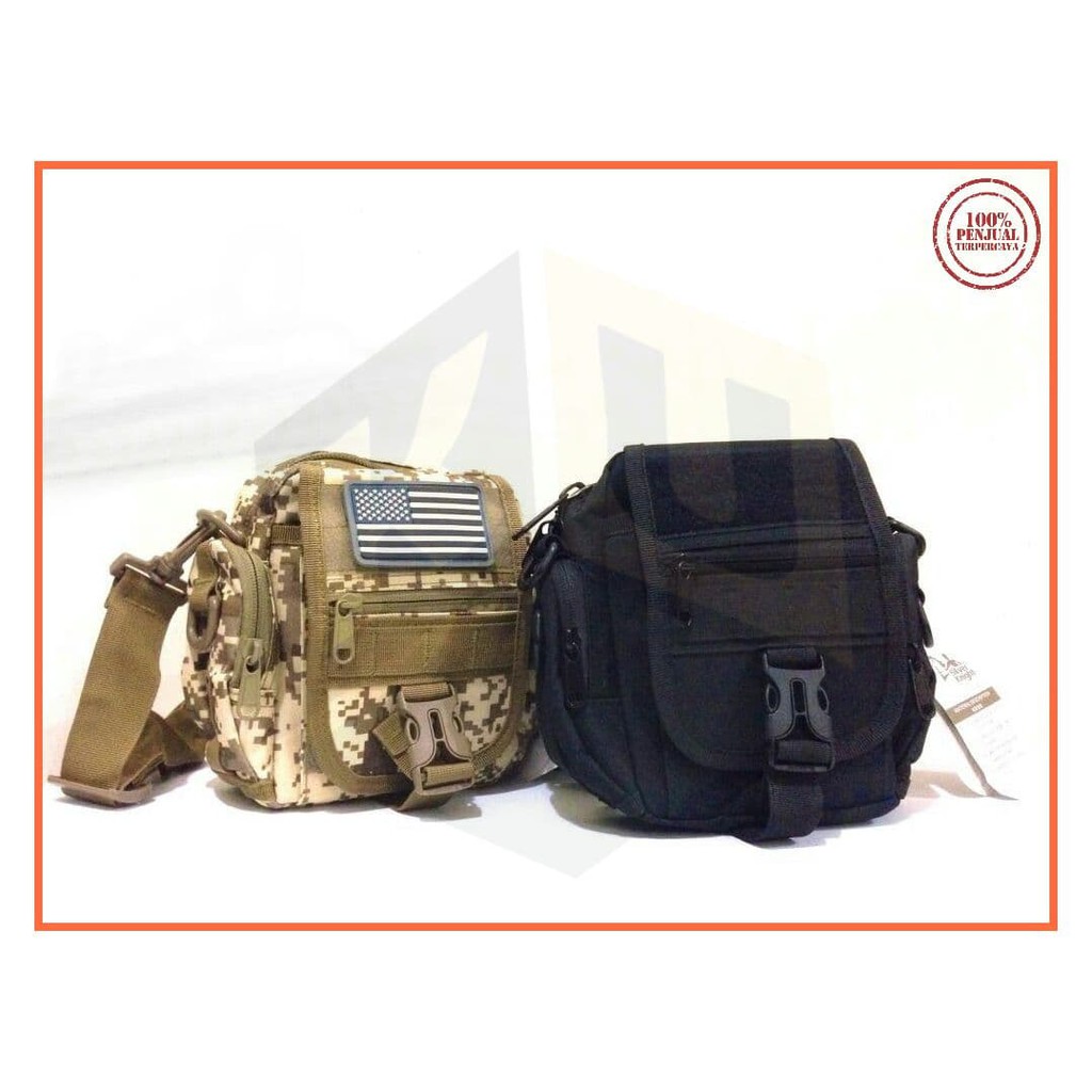 Limited! TAS SELEMPANG ARMY 9005 SLING BAG OUTDOOR ARMY 9005