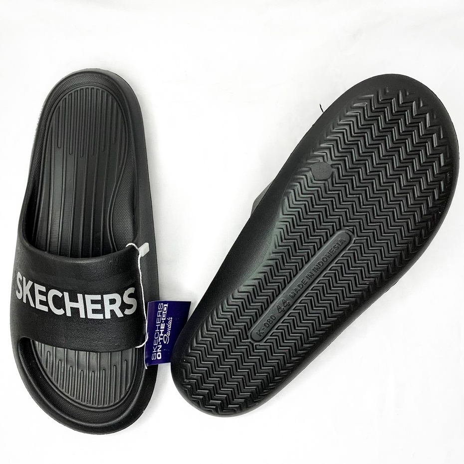 Sendal Selop Pria Skechers Terbaru Sendal Slop Kekinian Sandal Cowok Skecher Murah Sandal Sketchers Slide