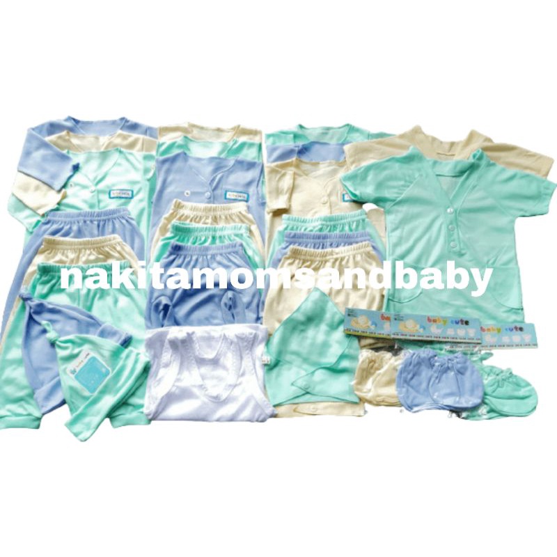 29pcs Paket Hemat Perlengkapan Baju Bayi celana kado sarung tangan Baru Lahir  paket jumper SNI Promo 8.8