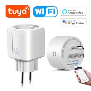 Jual Tuya Wifi Smart Plug Stop Kontak Wifi A Smart Home Plug Steker