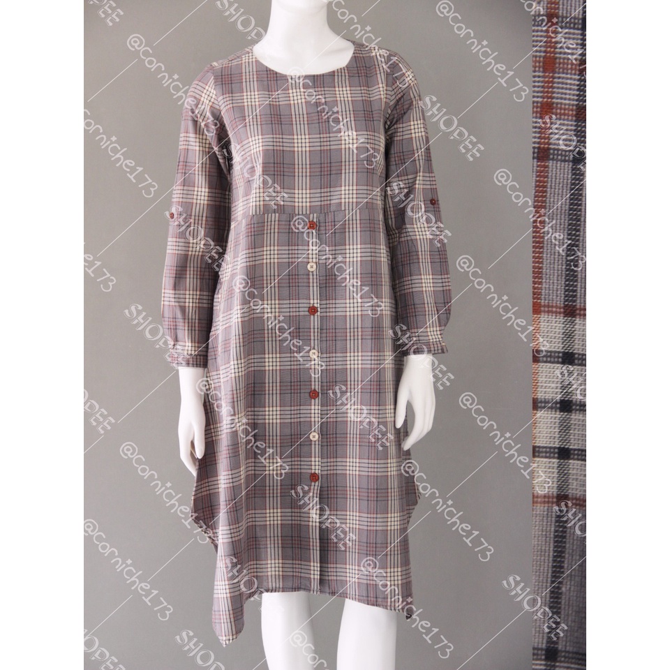 Corniche Jenny Dress Brown - TH50967