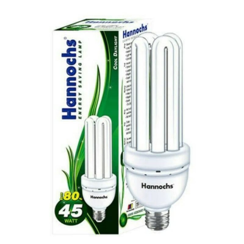 Lampu / Bolam / Plc Hannochs 45 Watt 4 U / 45 w Green