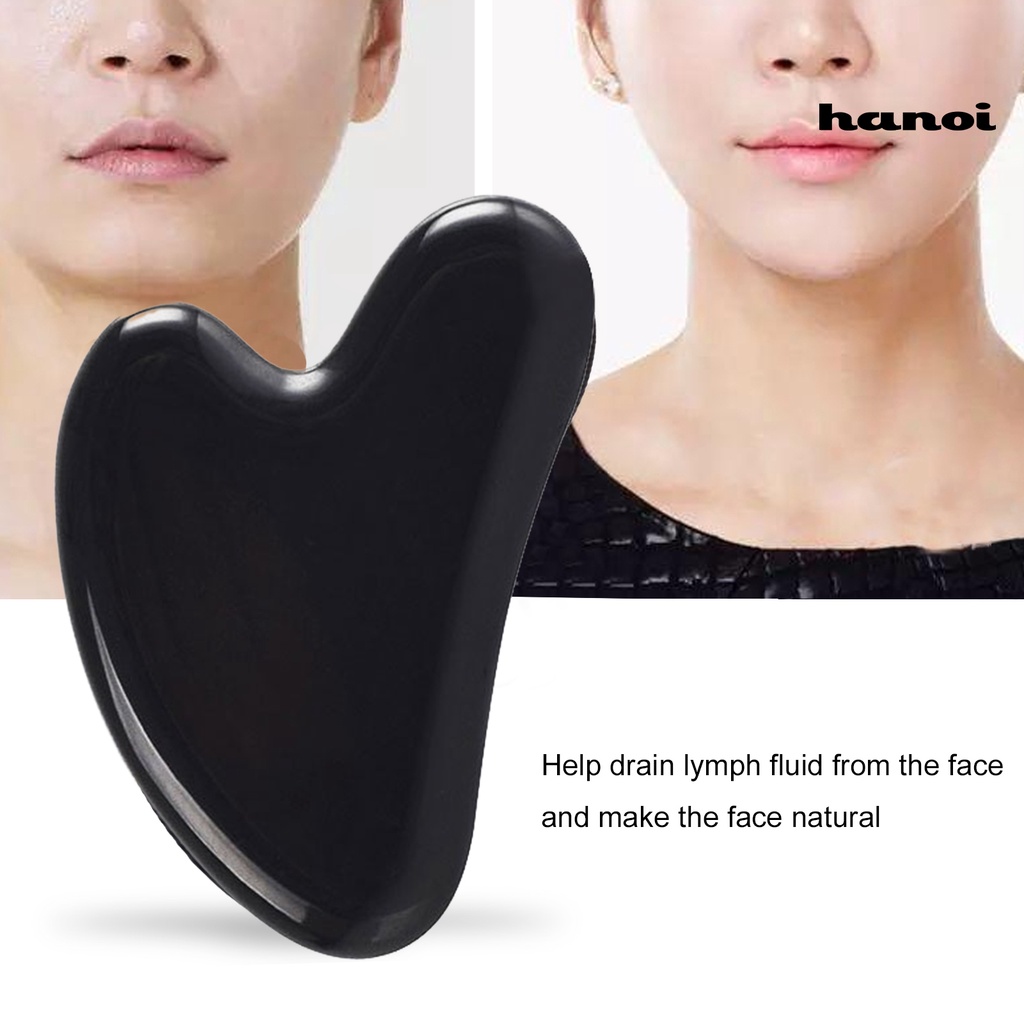 HQTM_Massage Roller Board Heart-Shaped Relax Muscle Prevent Wrinkle Face Massage Scraper Board for Adult