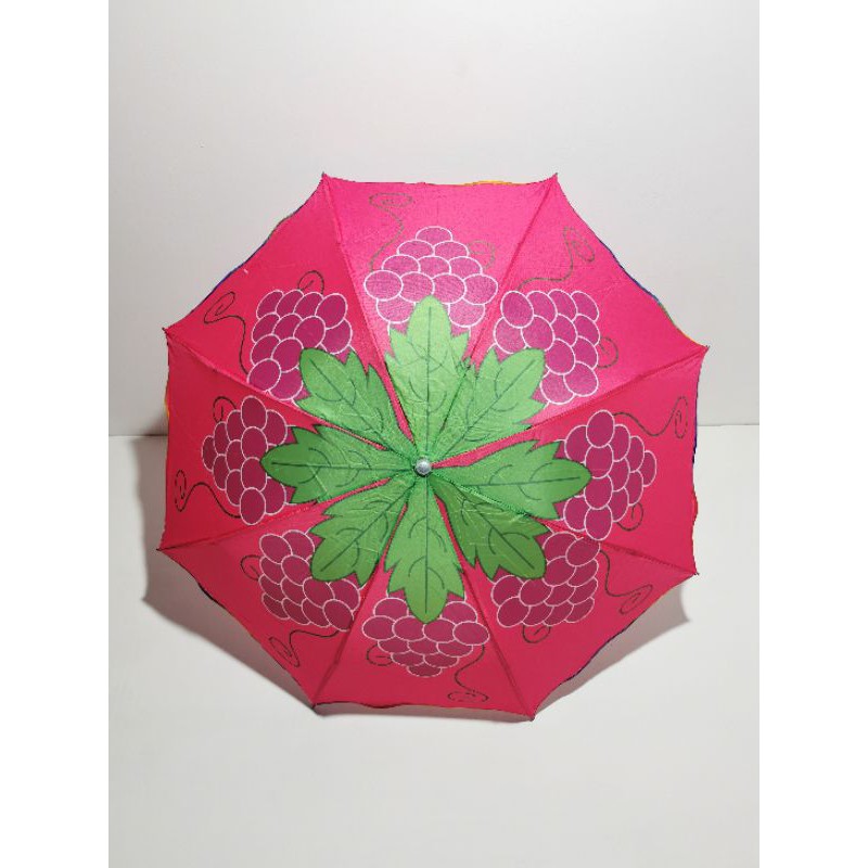 payung lipat 3 motif buah pinggiran gelombang