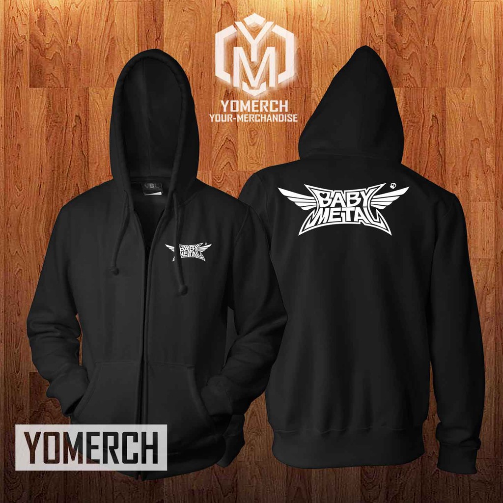 Hoodie Zipper BABYMETAL Jaket Sweater Keren Yomerch