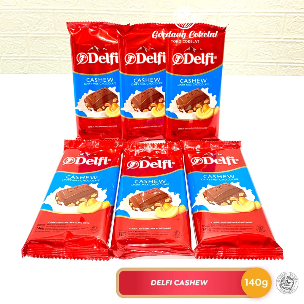 Jual Coklat Delfi Dairy Milk Chocolate Cashew Mede Almond 125gr 125
