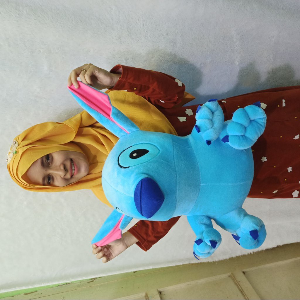 TERMURAH Boneka stitch stit stick size XL bisa ukir NAMA