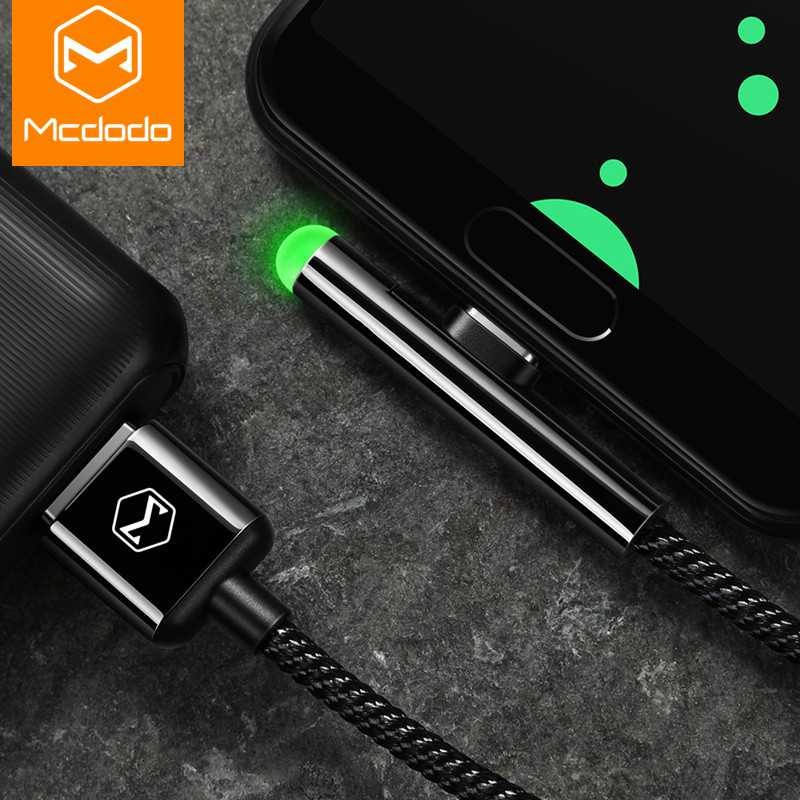 Termurah ! MCDODO Kabel Charger USB Type C L Angle LED - CA-5283