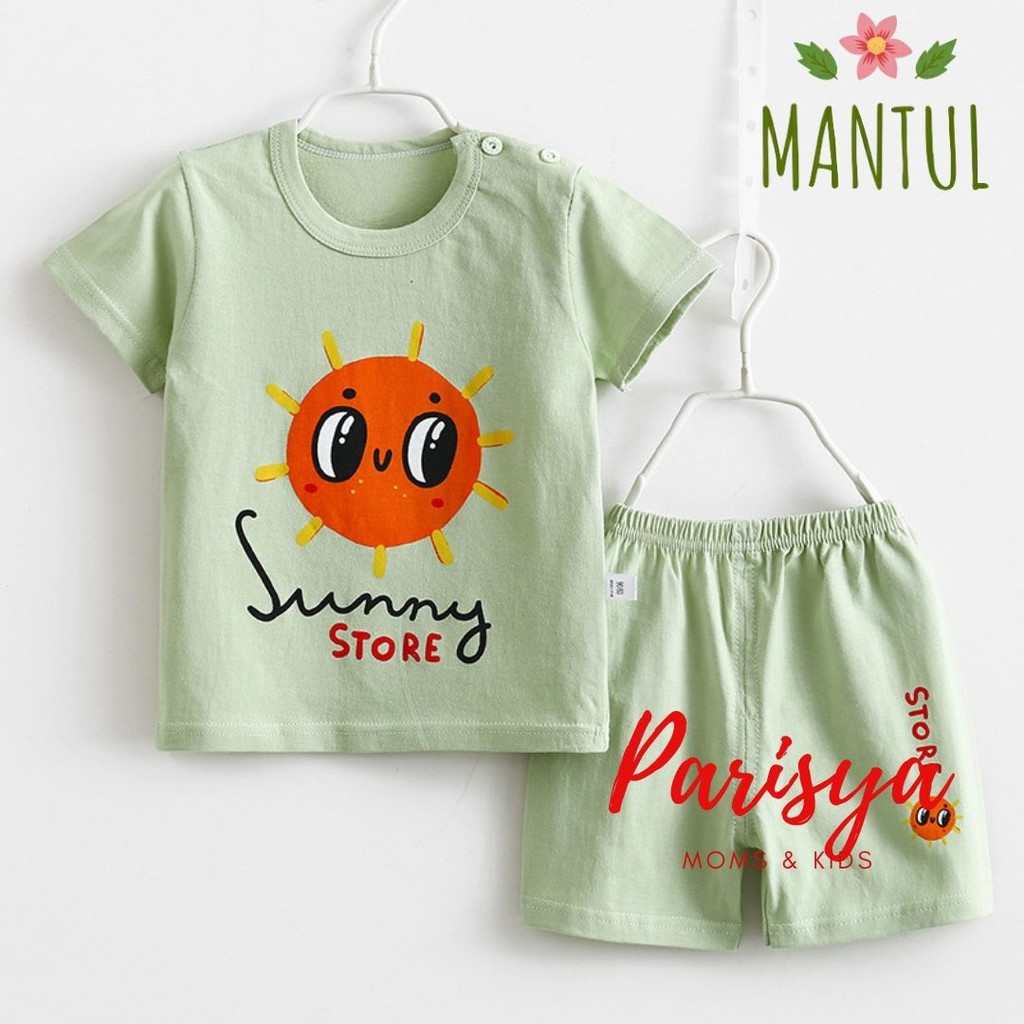 0-18 Bulan Setelan Harian Bayi Mantul / Pakaian Bayi / Jumper Import Anak (Parisya SHI-07LY)-SHI-07Y