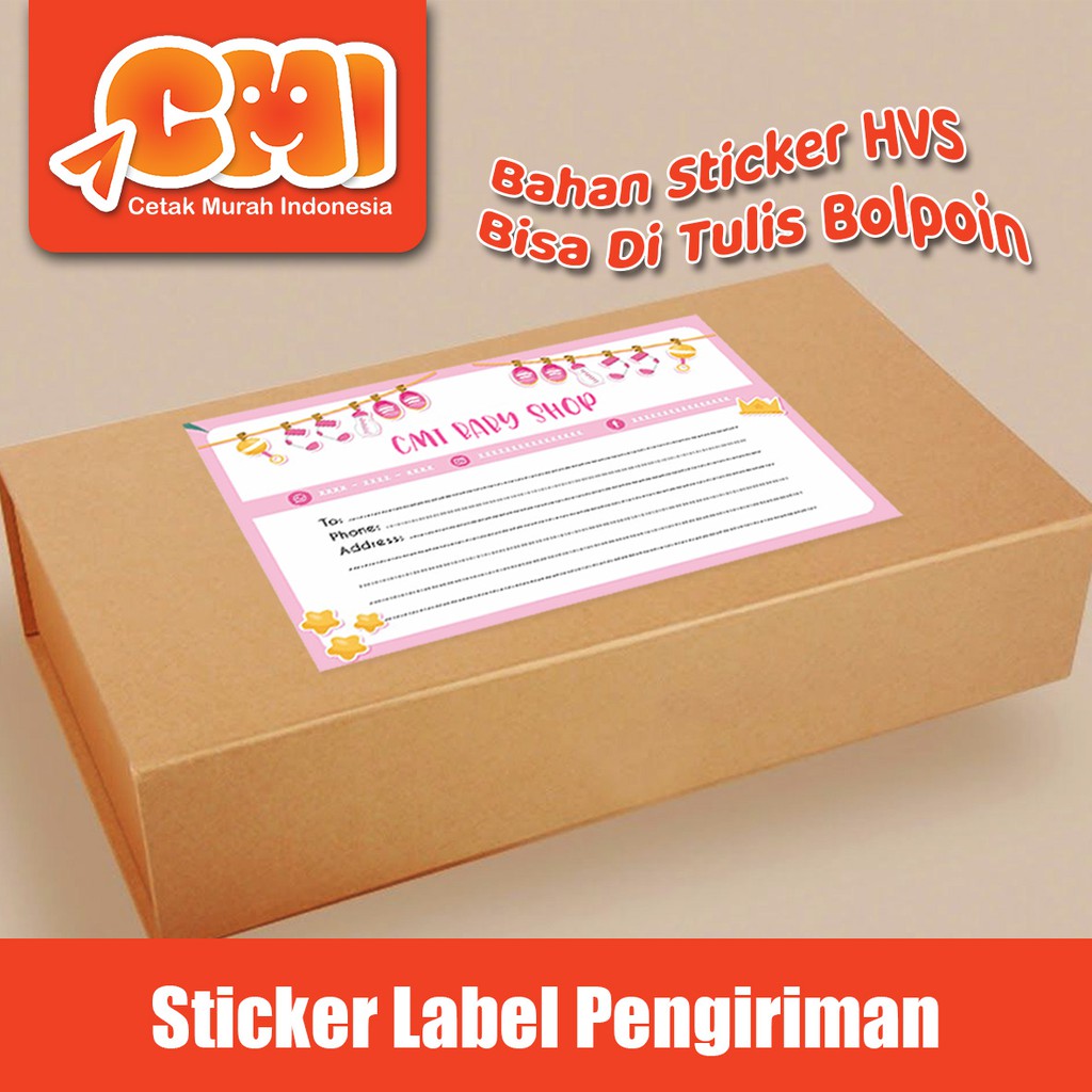 

CETAK STIKER LABEL PENGIRIMAN ONLINE SHOP/ LABEL PENGIRIMAN 2
