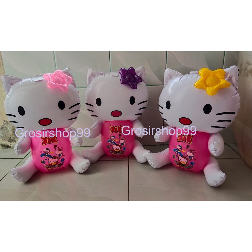 Mainan Balon Tiupan Boneka Hello Kitty Bahan PVC SNI