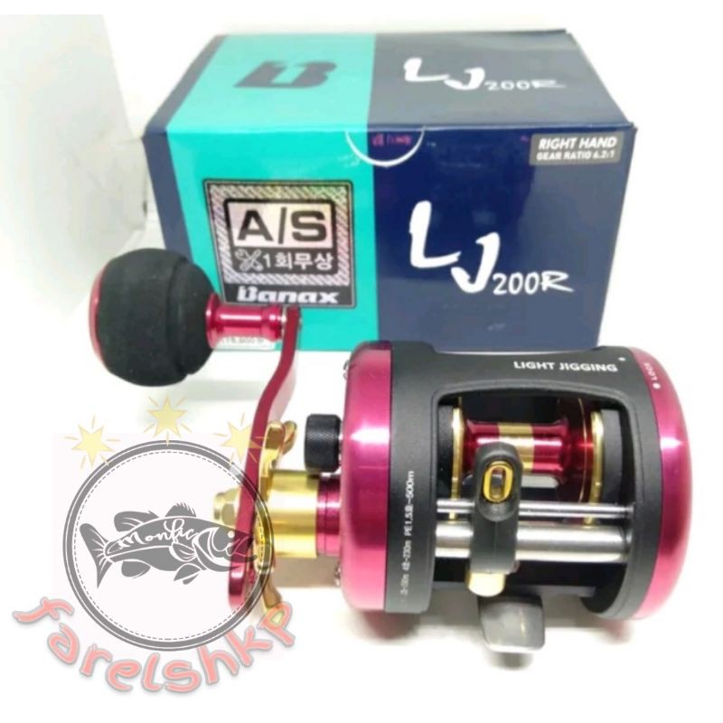 reel banax oH 200R 200RL handle kanan handle kiri