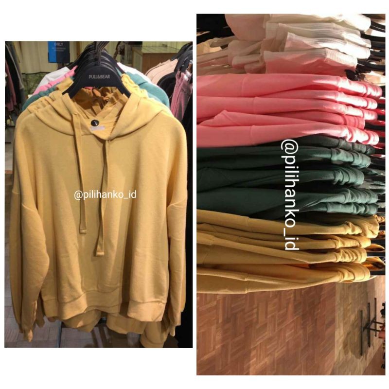 Hoodie Oversize Pull and Bear Original