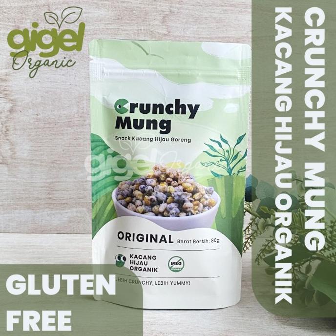 

DISKON Crunchy Mung Kacang Hijau Organik - 80g - Gluten FREE, NO MSG, Gigel AP102