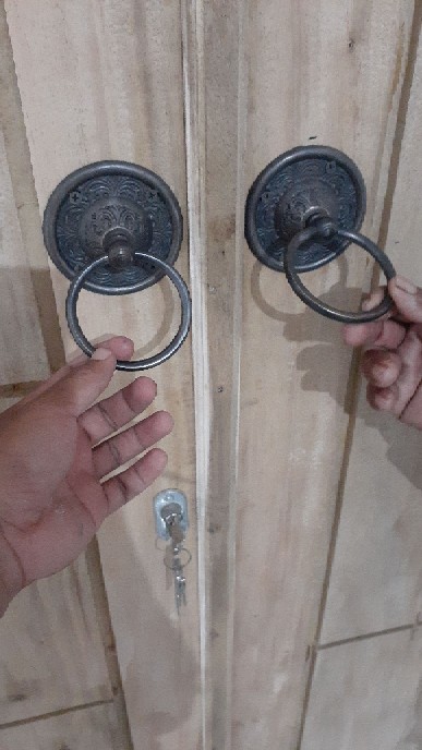 Tarikan Pintu Termurah Handle Kuningan Antik Rumah Gebyok Minimalis Kupu Tarung Ukir Merk Bagus 076