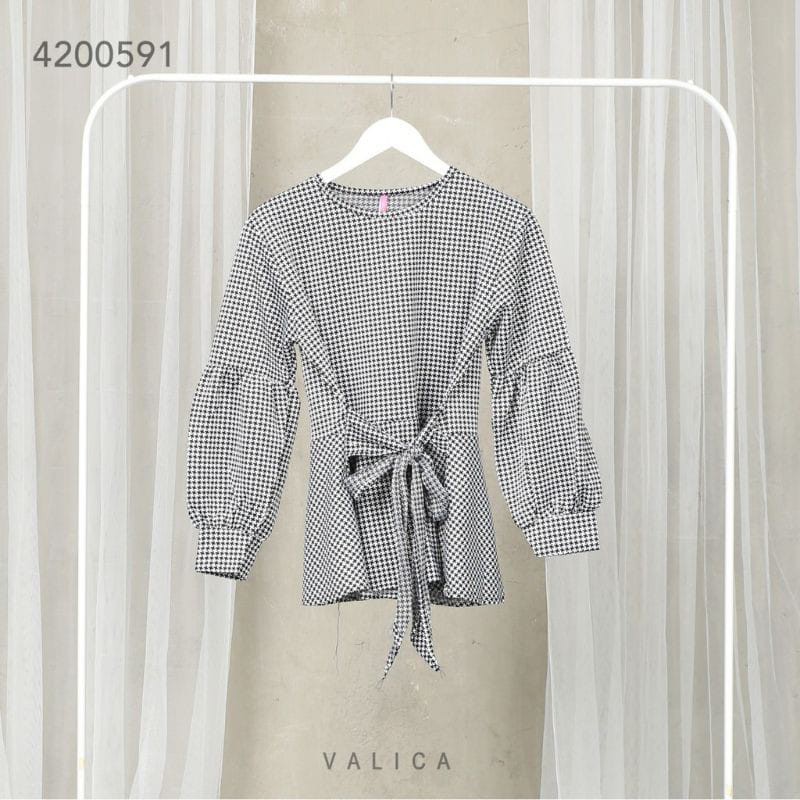 Baju Blouse Wanita Atasan Lengan Panjang Baju Tangan Balon Pakaian wanita