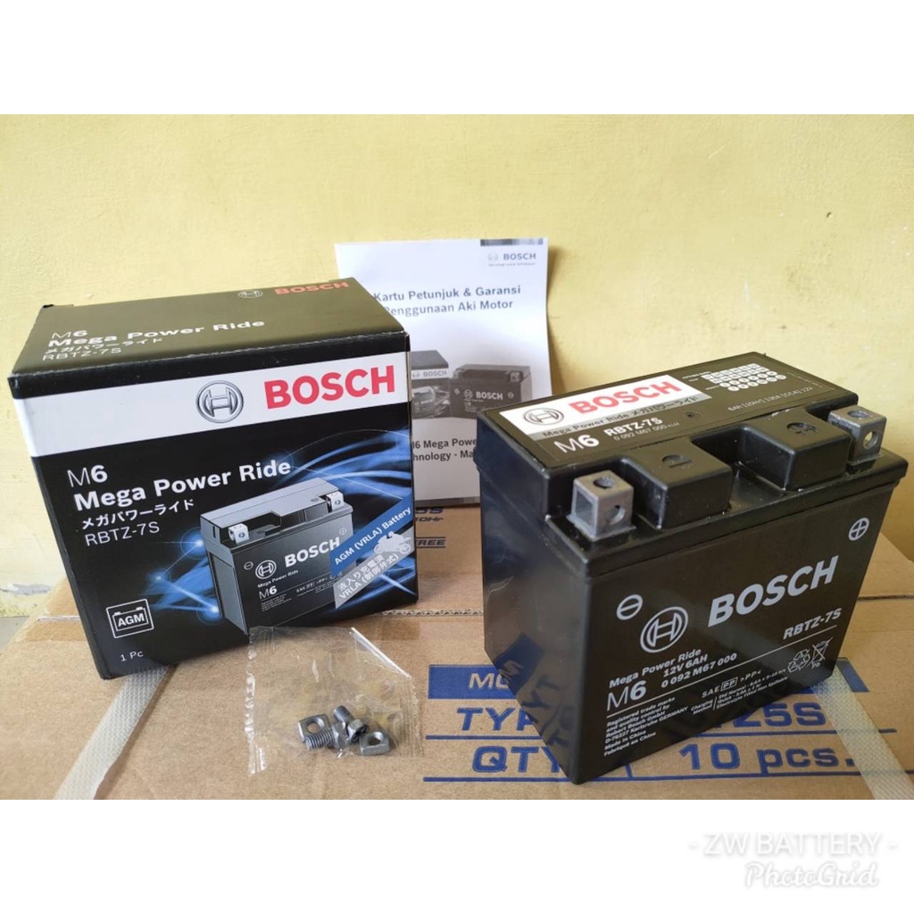 AKI MOTOR SATRIA FU 150, SONIC 150, KLX 150, W175 RBTZ-7S BOSCH AGM MF