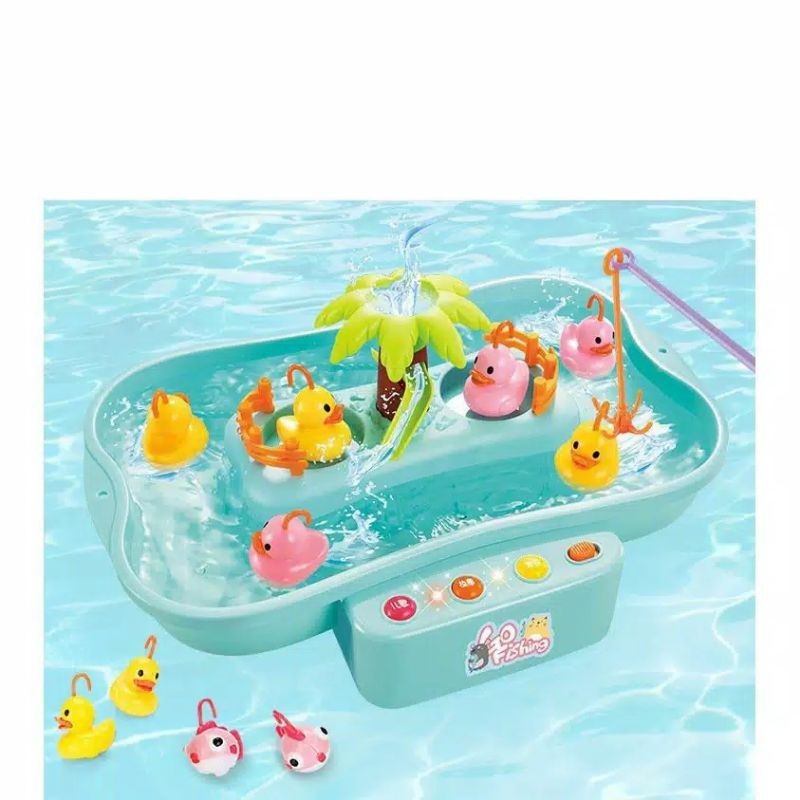 MOMBABY1 Kado mainan anak Pancingan ikan Ducklings / Mainan Anak Fishing game