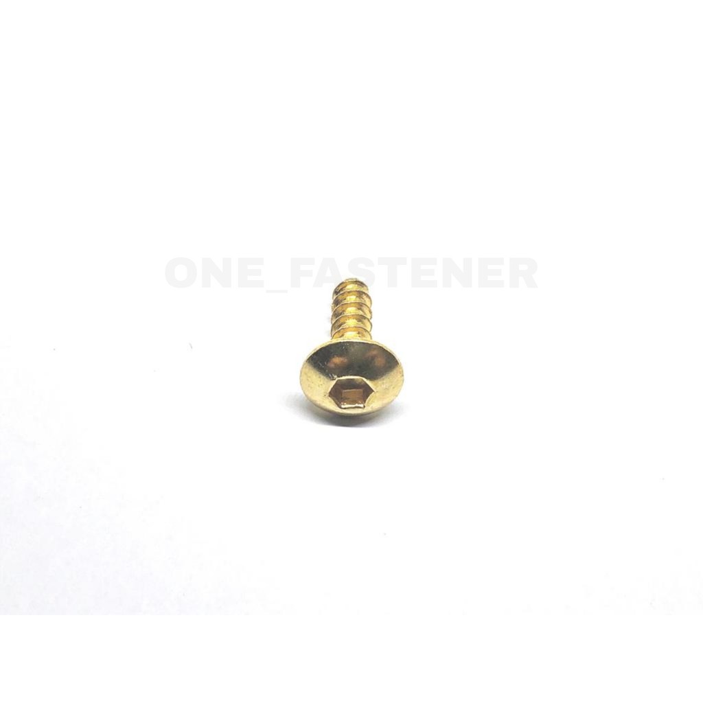 100 Pcs s255 GOLD ONLY Baut SEKRUP skrup L Body Jupiter MX M5x15 Ulir cacing 1.5cm