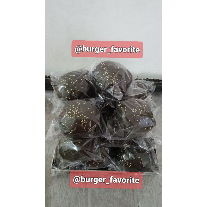 

Roti burger / burger hitam / bun itam / black burger
