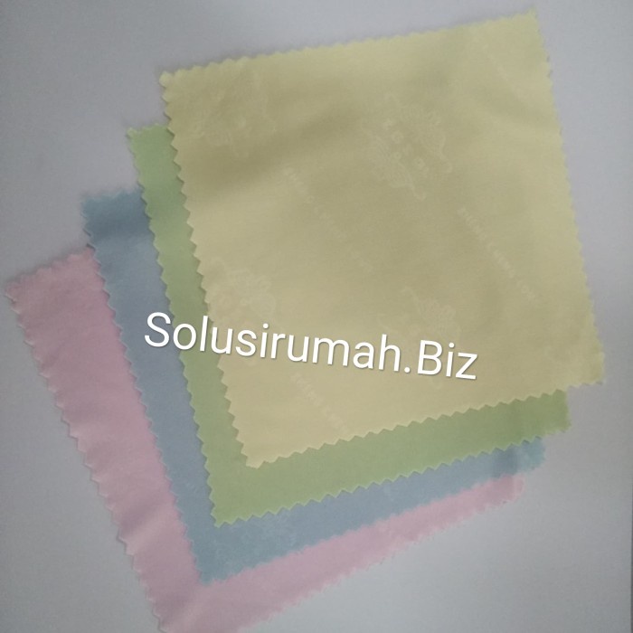 KAIN KACA LAP WARNA HALUS 12*12 KACAMATA PEMBERSIH KACA MATA per 1pcs