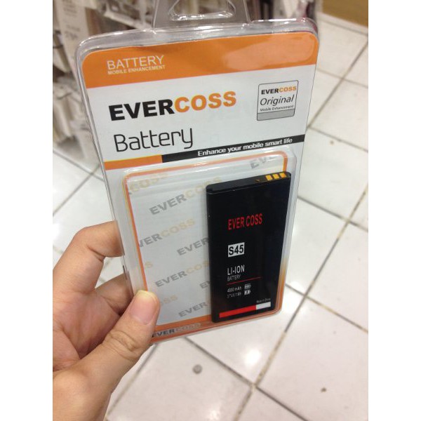 TERBARU Baterai battery Evercoss Cross S45 Face Unlock 4G Lte 4800Mah Double Power Evercoss   STOK