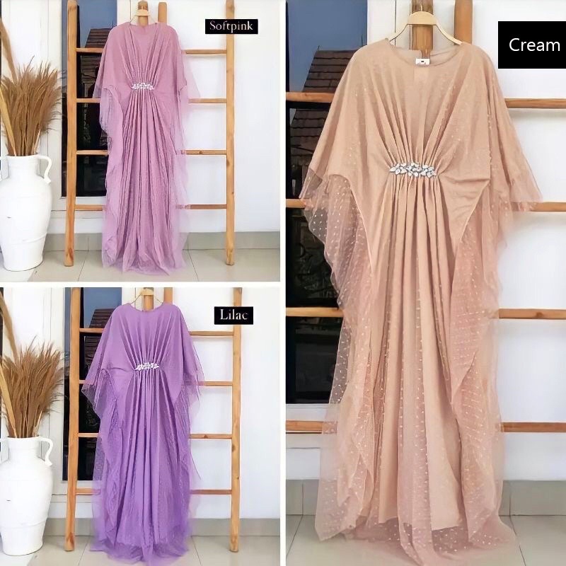 baju kaftan murah medan|F/Kaftan Gamis Moscrepe Wanita Terbaru/Gamis Pesta Mewah/Gamis Elegan Termur