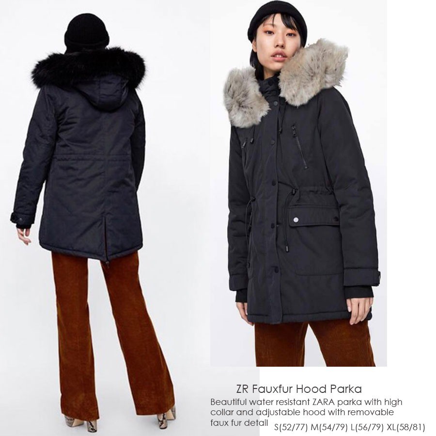 zara longline puffer coat