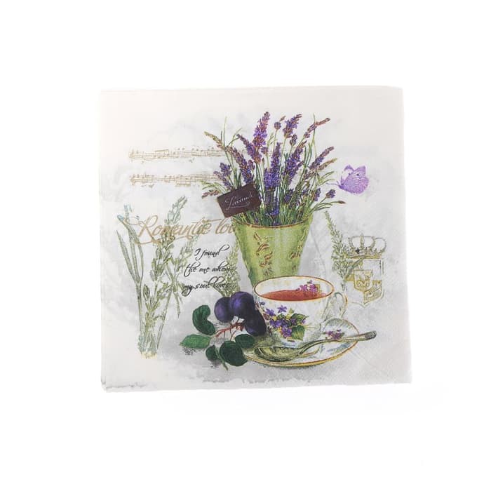 Decoupage Napkin - Tissue Decoupage 2Ply KC-Lavender Tea