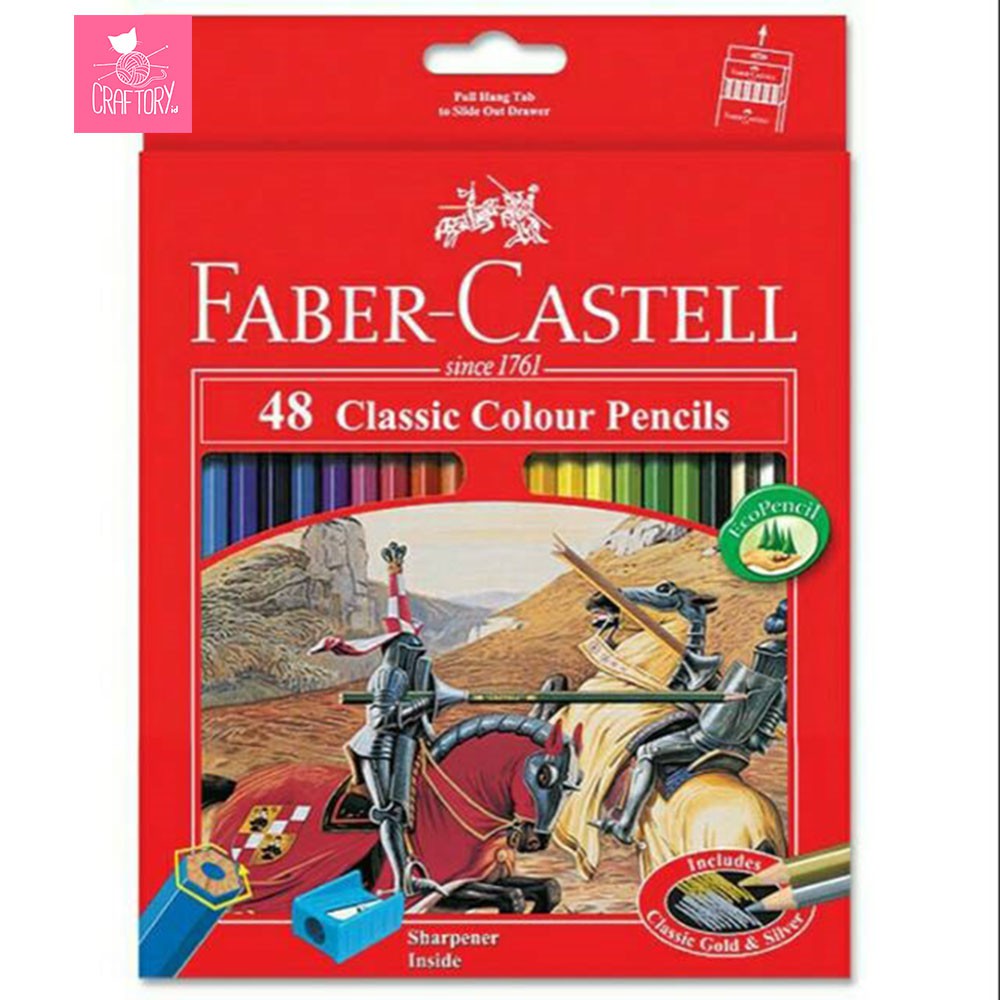 

FABER CASTELL PENSIL WARNA CLASSIC ISI 48 / Pensil Warna Best Seller