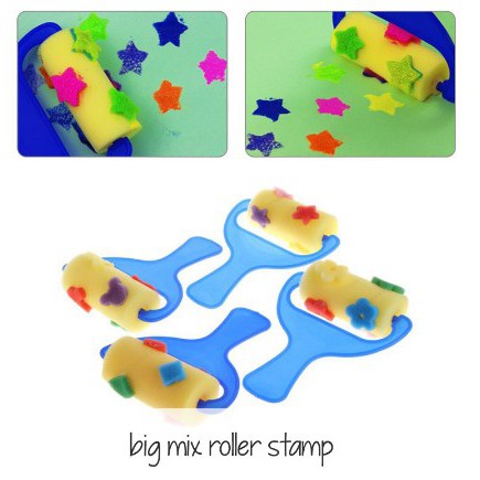 

BIG MIX ROLLER STAMP Isi 4/ Brushed/ Art / Kids Painting