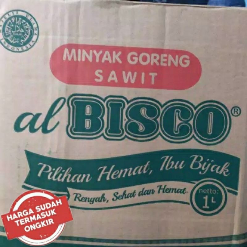 Minyak Goreng Bisco Botol 1lt 1Dus Super Murah
