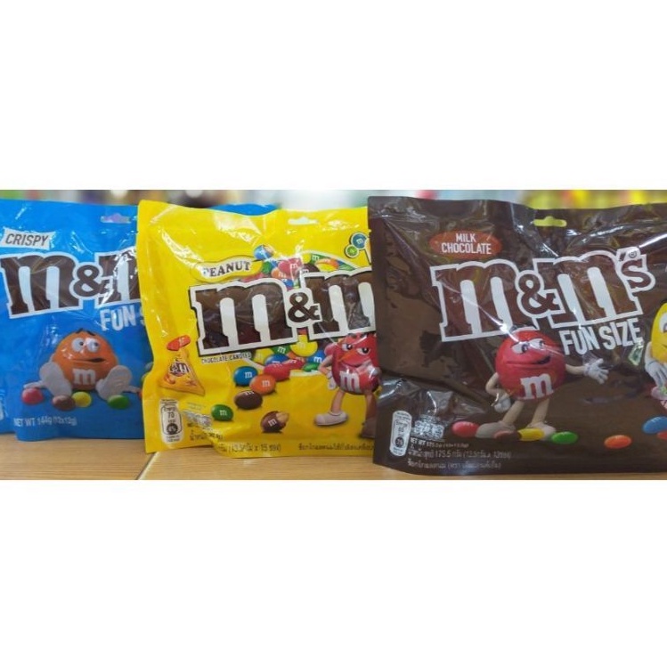 Jual HALAL M&M's Fun Size Crispy Milk Chocolate isi 13 M&M Import ...
