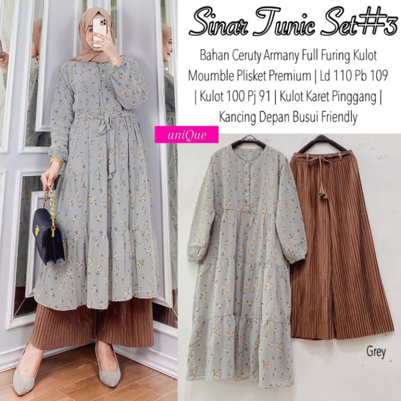 [ COD ] SINAR TUNIK SET #3 ORI BY UNIQUE