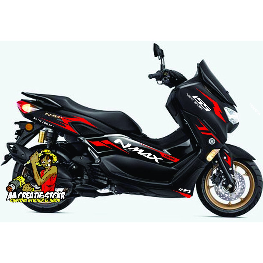 sticker cutting body motor nmax new 2020 setiker polet yamaha nmax 155 new 2020