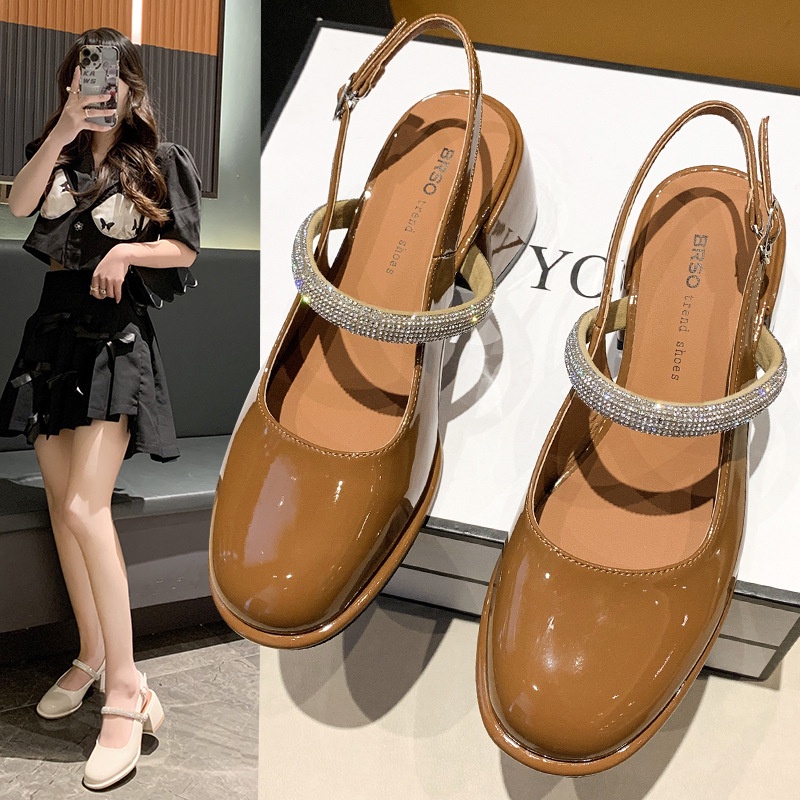 [READY STOK] [LC] 1466 Sepatu Wanita Heels Hak A30 Kerja Les Blink ELEGAN CANTIK Heel 6cm Pesta platform Kerja Santai Keren Impor