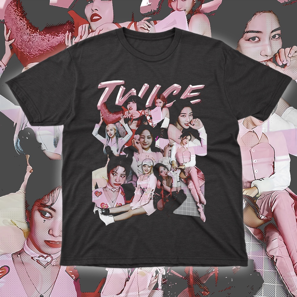KAOS KPOP TWICE I TWICE T-SHIRT I KPOP T-SHIRT OVERSIZE - BIGSIZE - UPSIZE