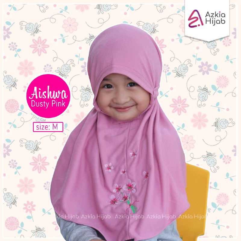 Jilbab Kerudung  Anak Aishwa Size M Warna  1 17 Azkia 